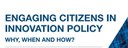 Coinvolgimento dei cittadini nella politica dell'innovazione